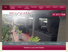 Tablet Screenshot of bellacasaconstructions.com.au